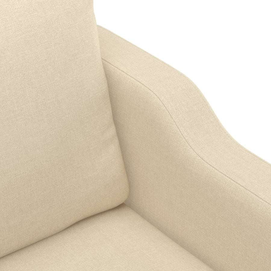 Tweezitsbank Stof Kleurig 140 cm Crème