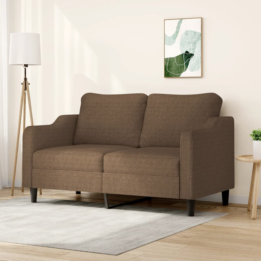 Tweezitsbank Stof 140 cm Bruin