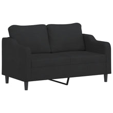 Tweezitsbank Stof 140 cm Zwart