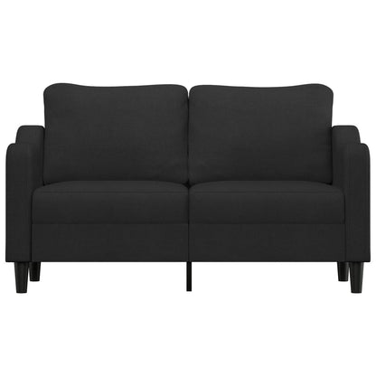 Tweezitsbank Stof 140 cm Zwart