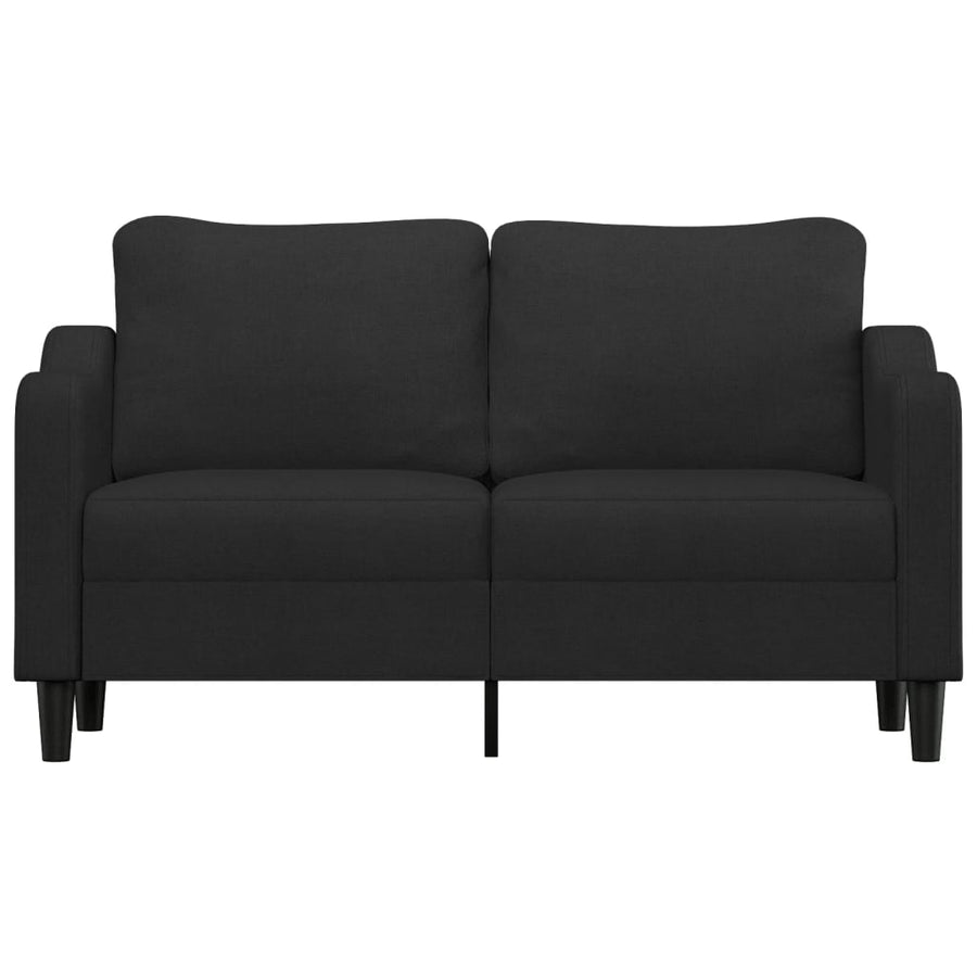 Tweezitsbank Stof 140 cm Zwart