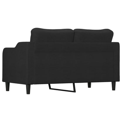 Tweezitsbank Stof 140 cm Zwart