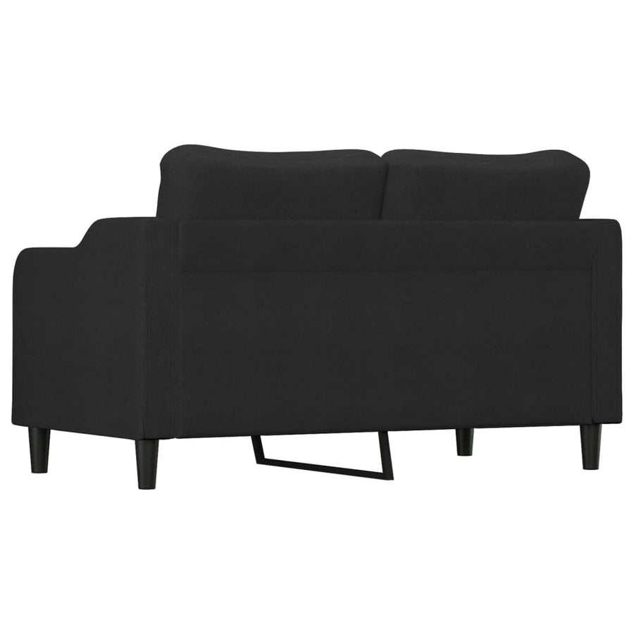 Tweezitsbank Stof 140 cm Zwart