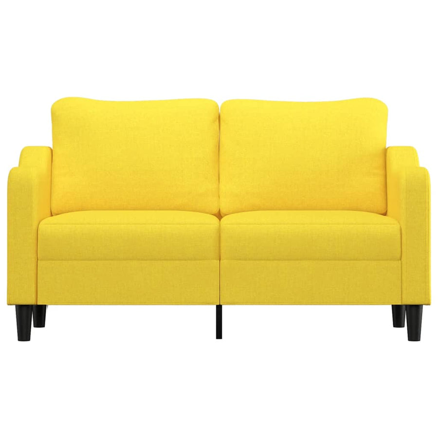 Tweezitsbank Stof 140 cm Lichtgeel