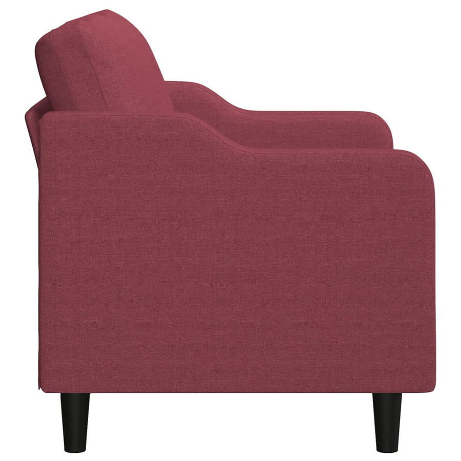 Tweezitsbank Stof 140 cm Wijnrood