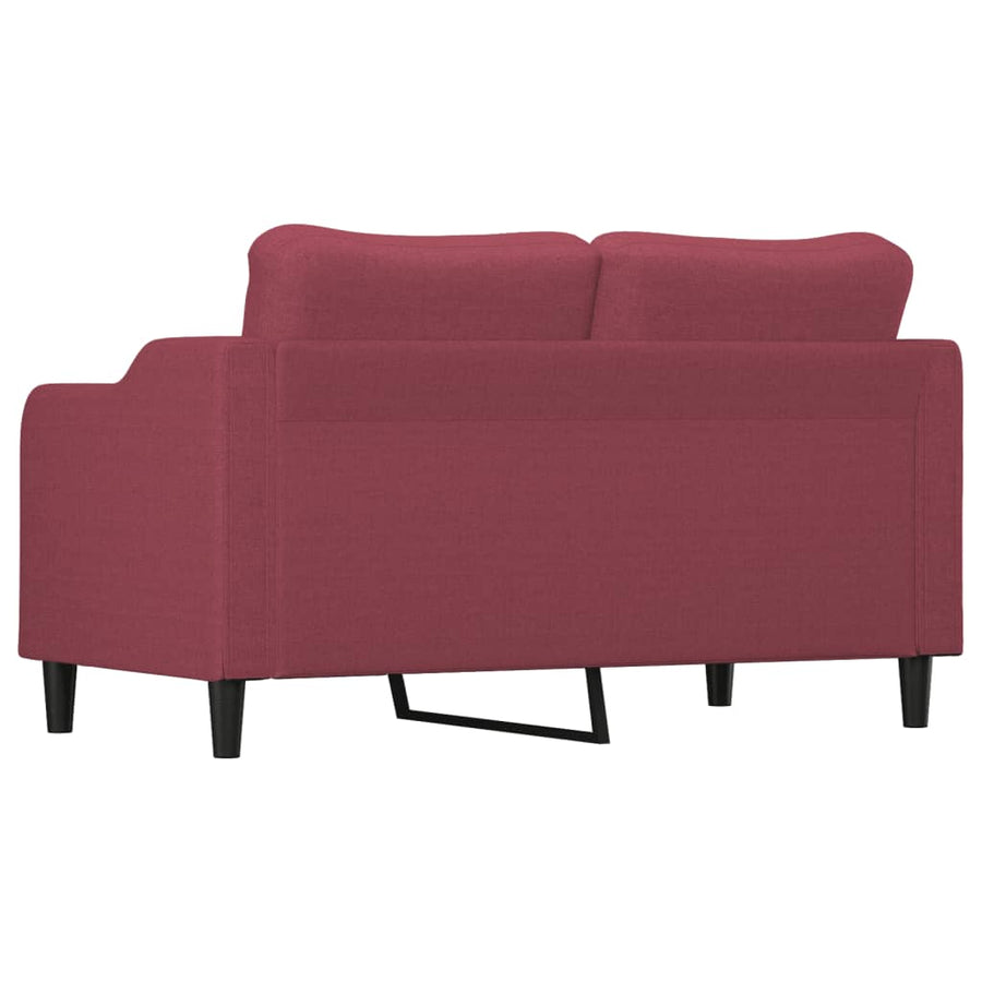 Tweezitsbank Stof 140 cm Wijnrood