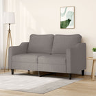 Two-seater sofa 140 cm fabric taupe
