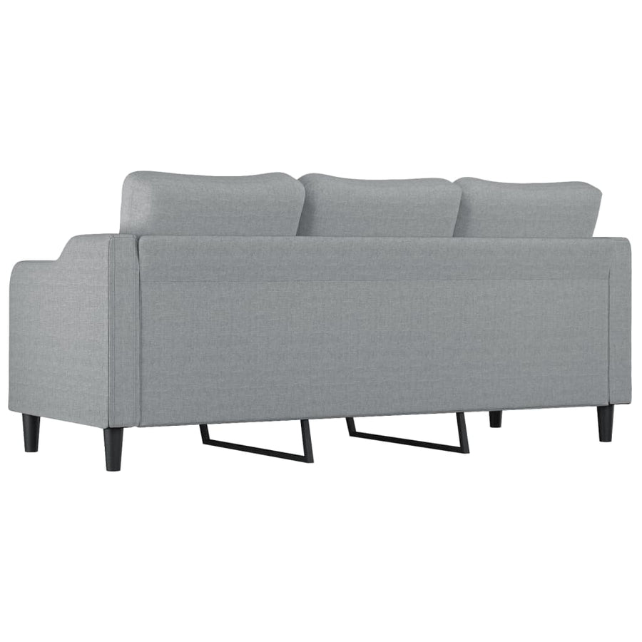 Driezitsbank Stof 180 cm Lichtgrijs