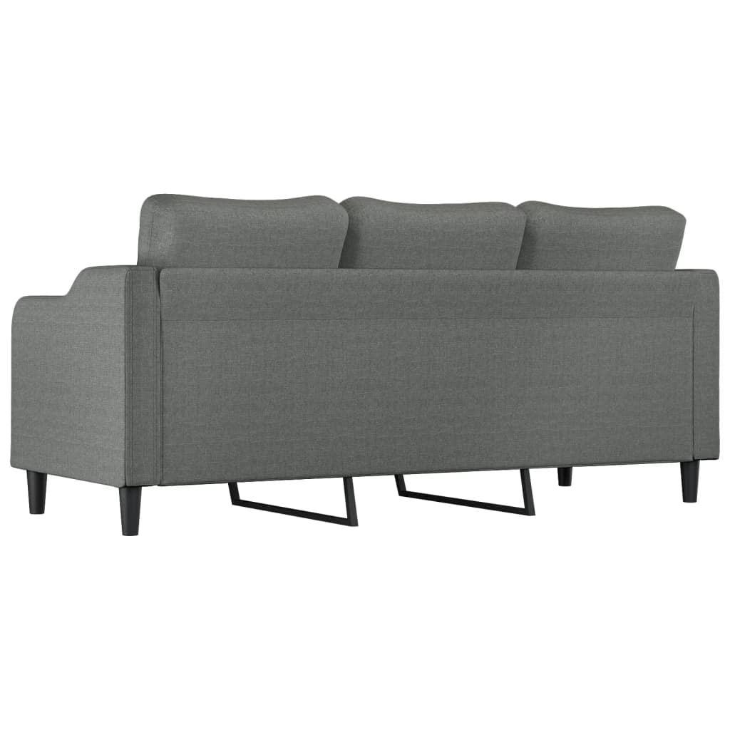 Driezitsbank Stof 180 cm Donkergrijs
