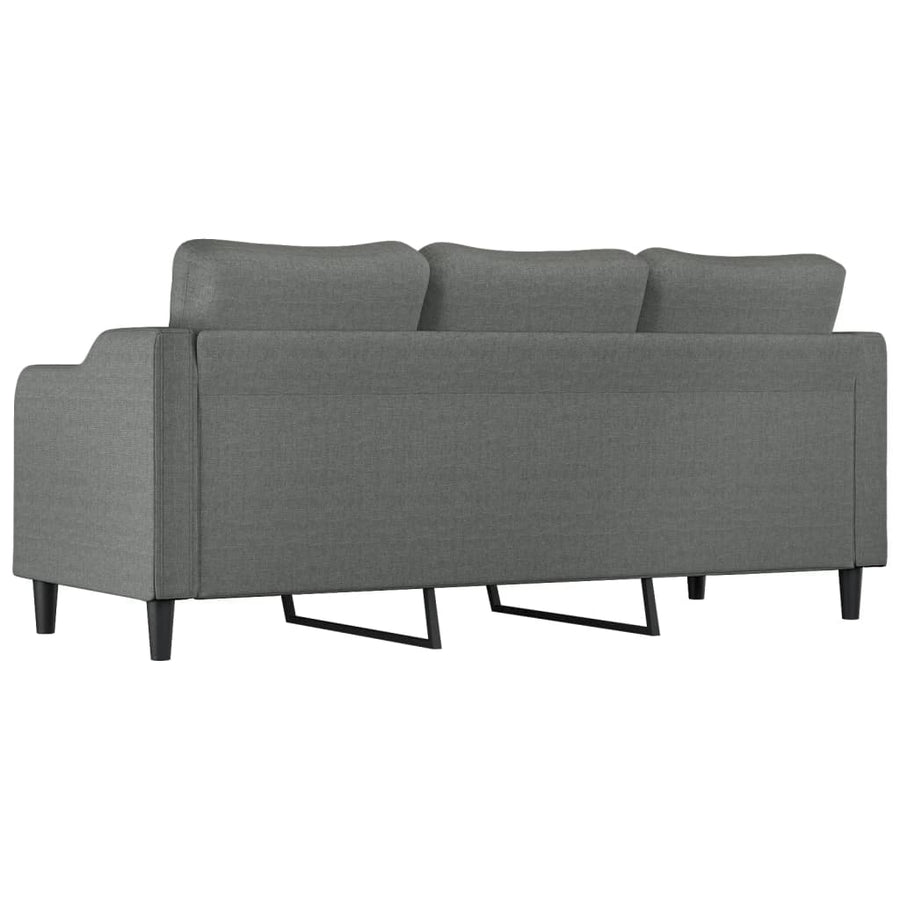 Driezitsbank Stof 180 cm Donkergrijs