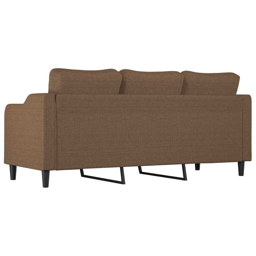 Driezitsbank Stof 180 cm Bruin