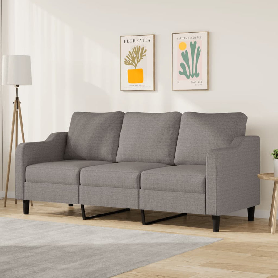 Driezitsbank Stof 180 cm Taupe