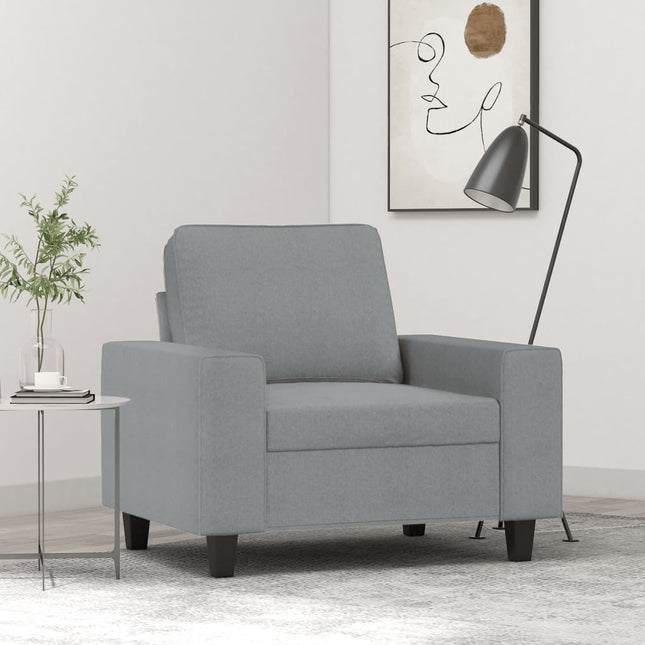 Fauteuil Stof 60 cm Lichtgrijs