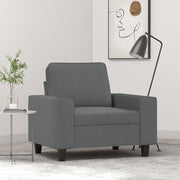 Fauteuil 60 cm stof donkergrijs 94x77x80 cm