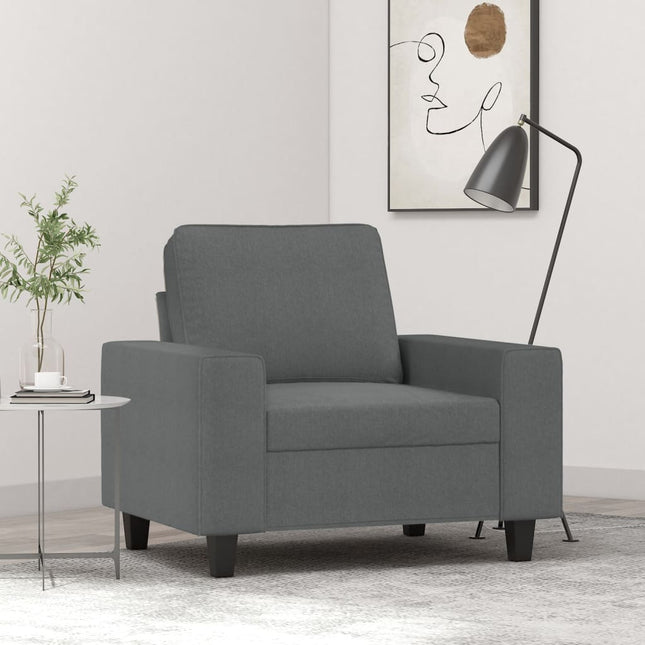 Fauteuil Stof 60 cm Donkergrijs