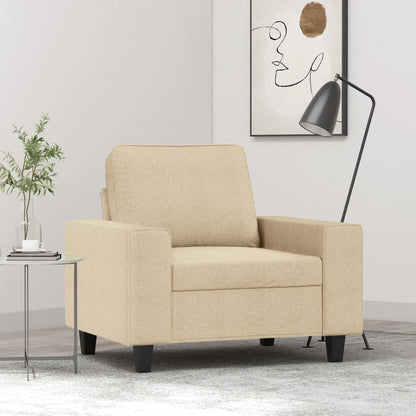 Fauteuil Stof Kleurig 60 cm Crème