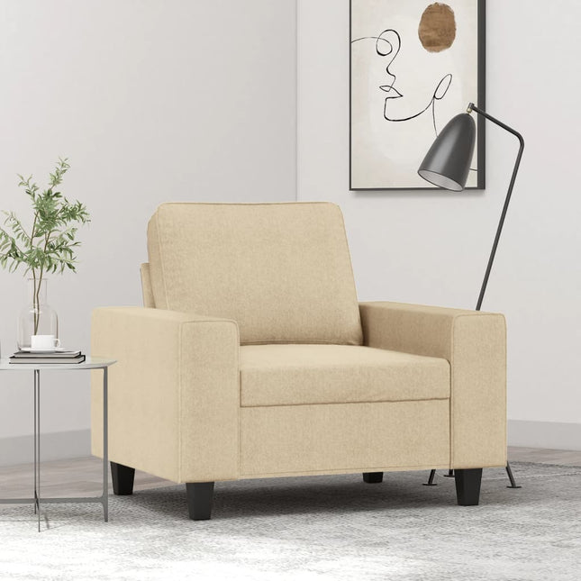 Fauteuil Stof Kleurig 60 cm Crème