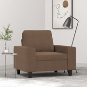 Fauteuil 60 cm stof bruin 94x77x80 cm