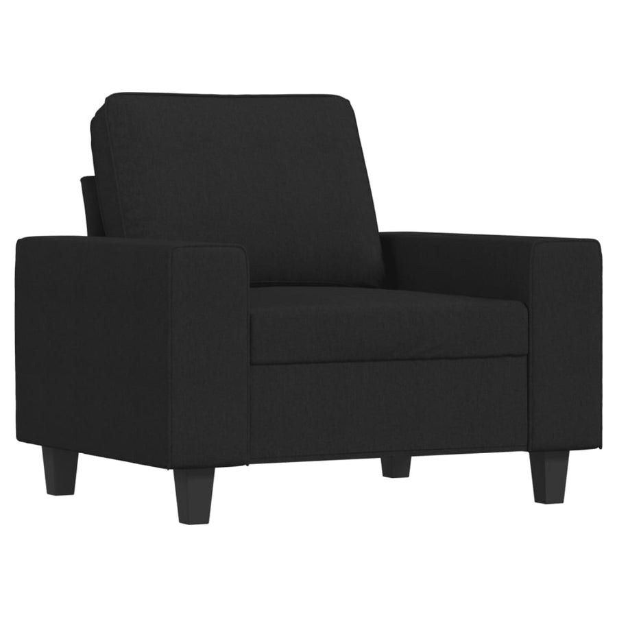 Fauteuil Stof 60 cm Zwart