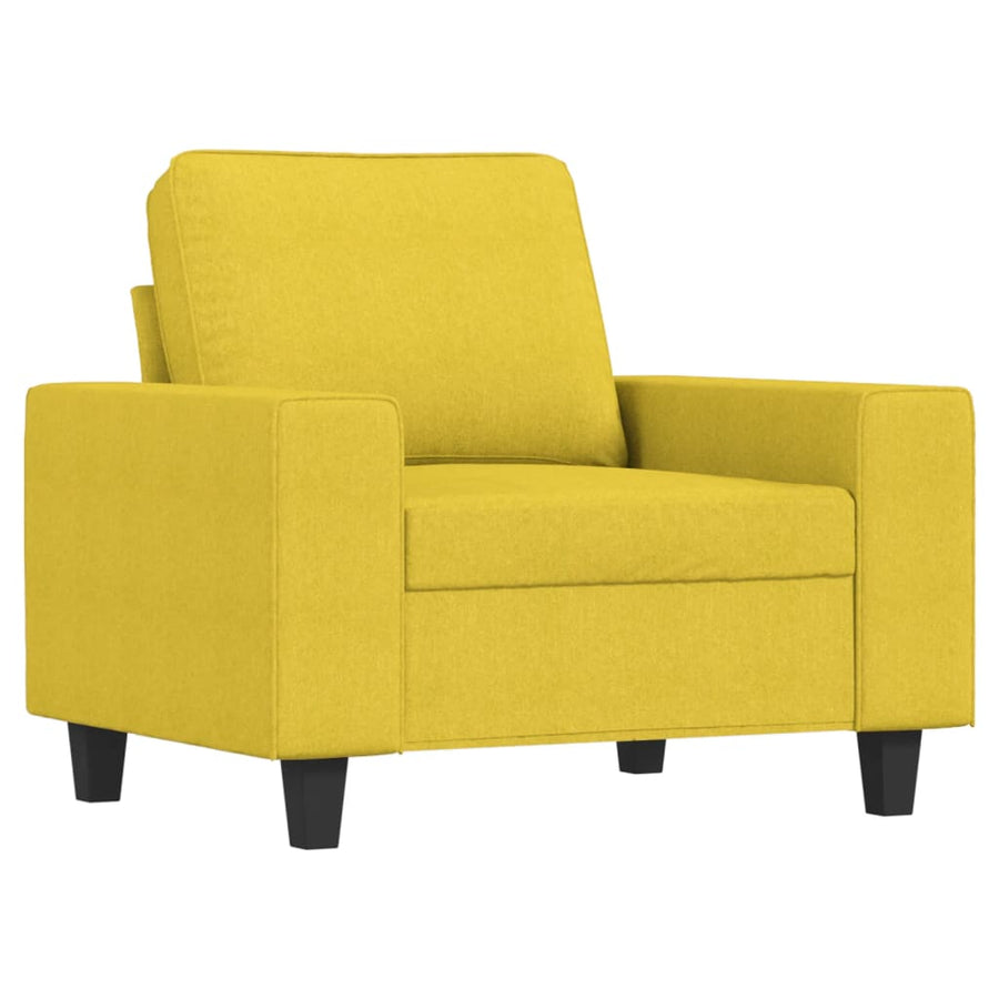 Fauteuil Stof 60 cm Lichtgeel