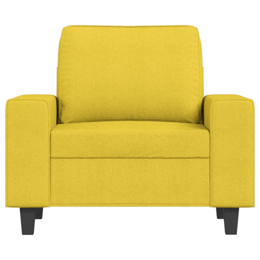 Fauteuil Stof 60 cm Lichtgeel