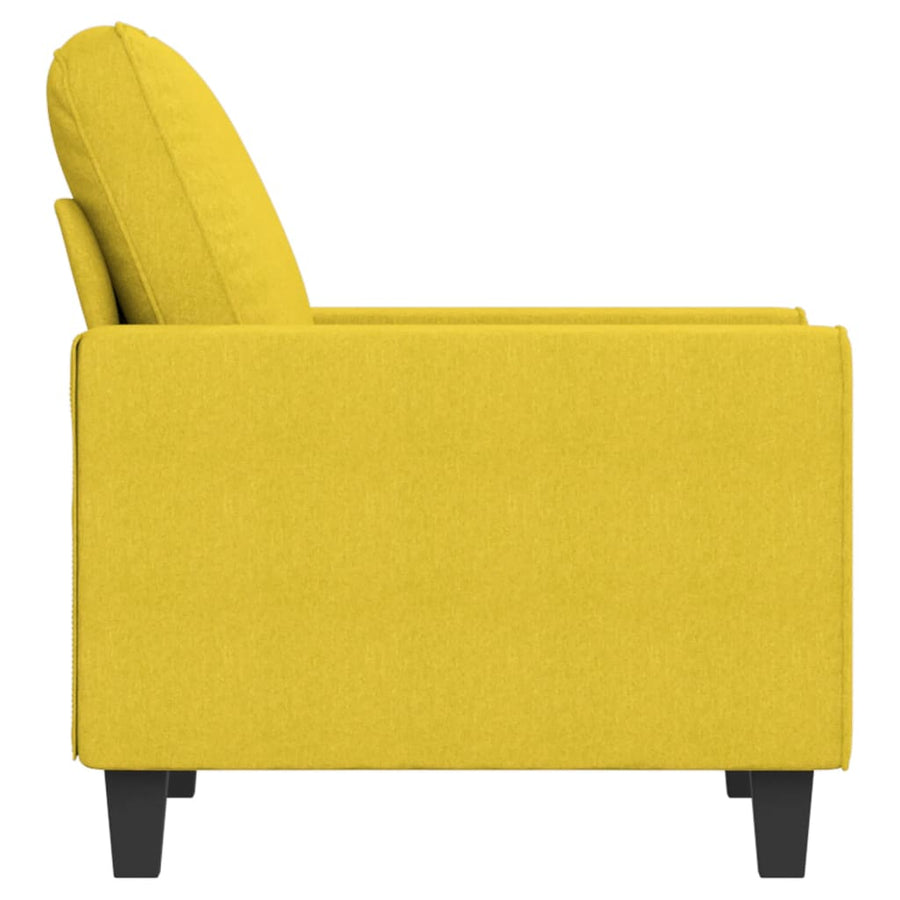 Fauteuil Stof 60 cm Lichtgeel