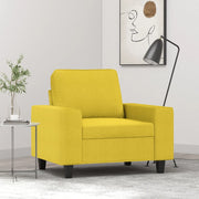 Fauteuil 60 cm stof lichtgeel 94x77x80 cm