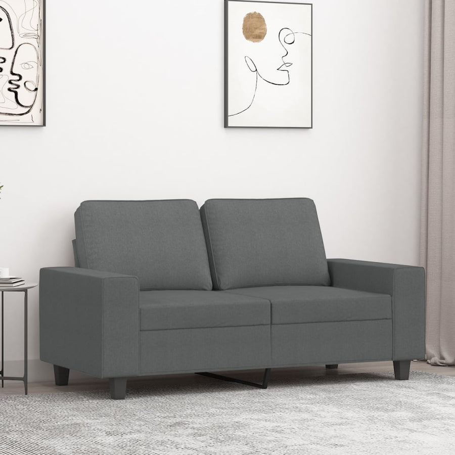 Tweezitsbank Stof 120 cm Donkergrijs
