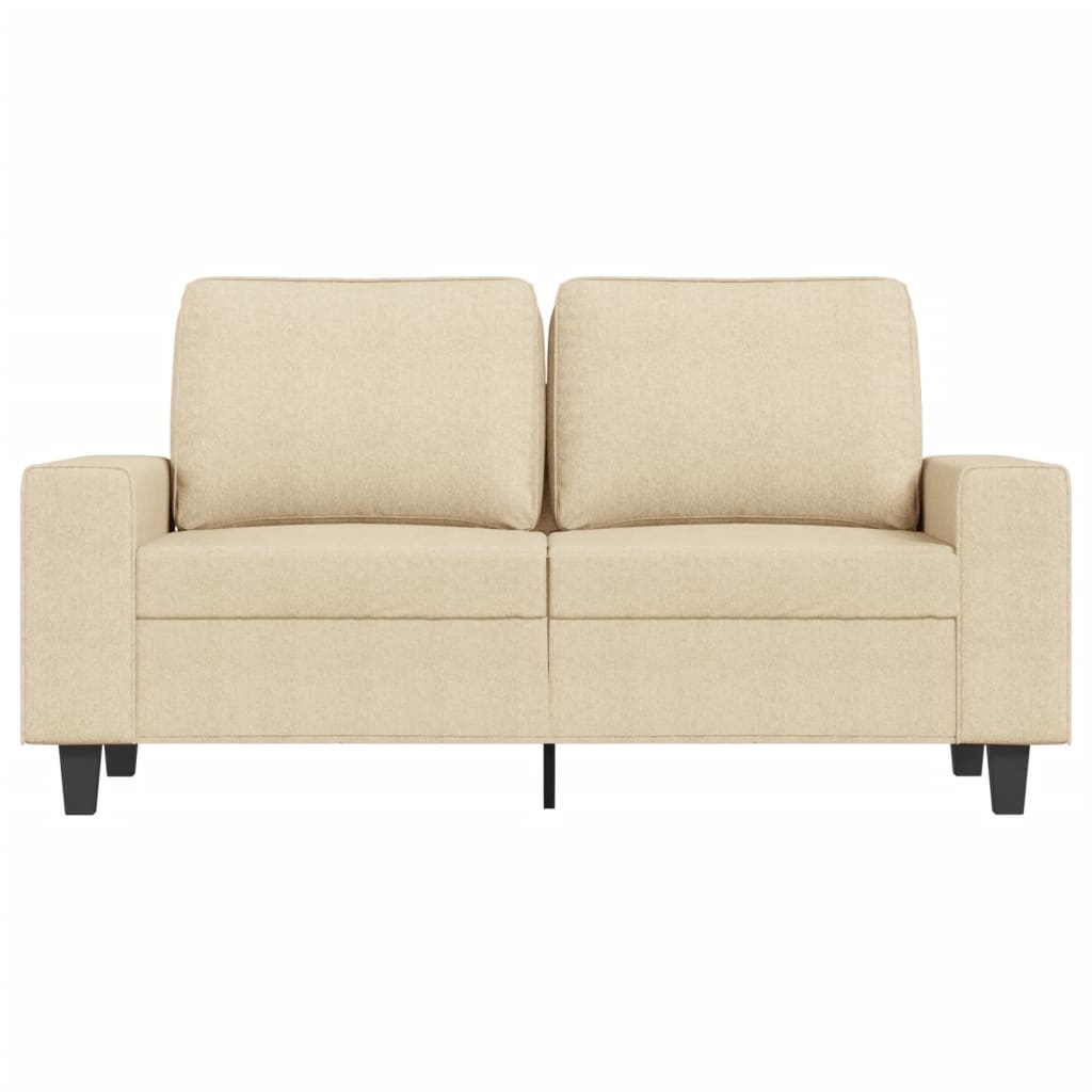 Tweezitsbank Stof Kleurig 120 cm Crème