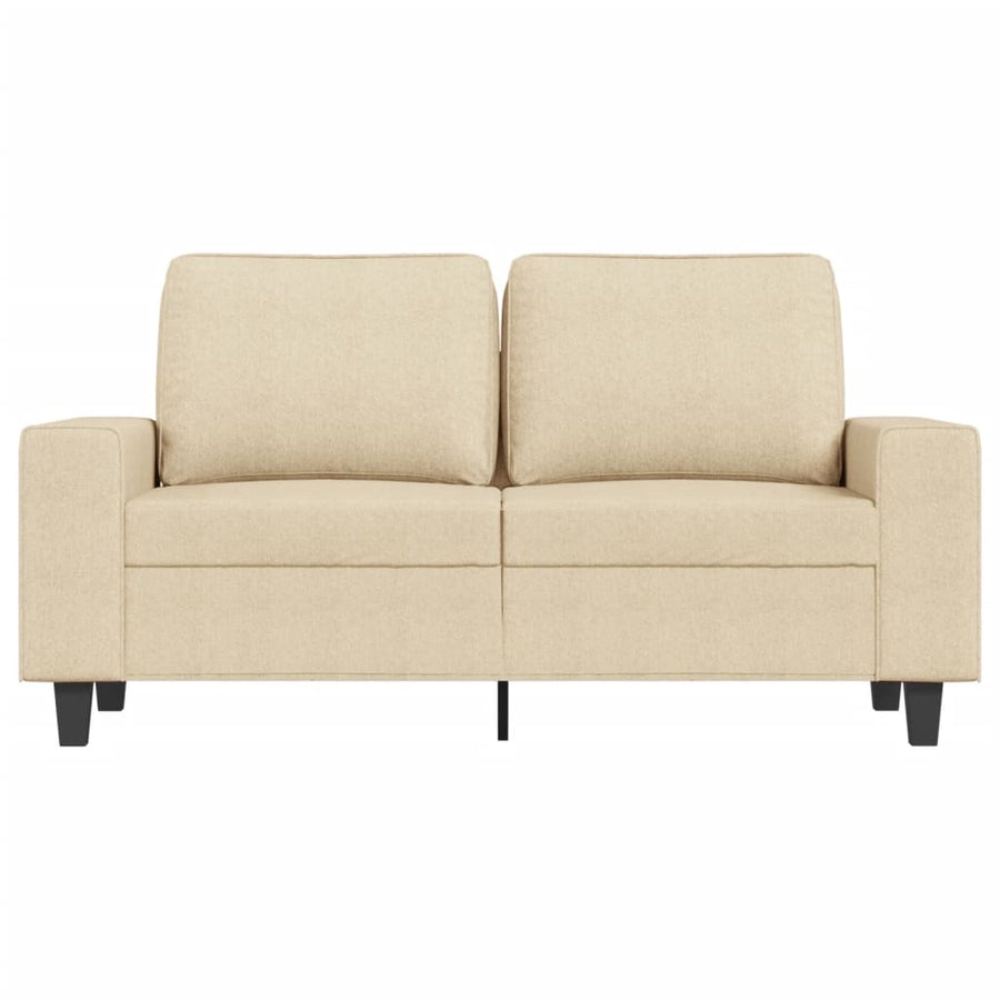 Tweezitsbank Stof Kleurig 120 cm Crème