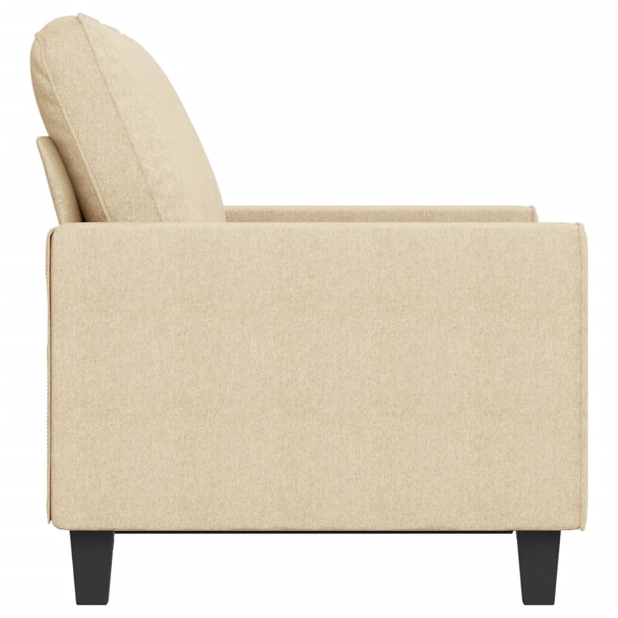 Tweezitsbank Stof Kleurig 120 cm Crème