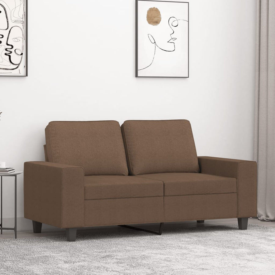 Tweezitsbank Stof 120 cm Bruin