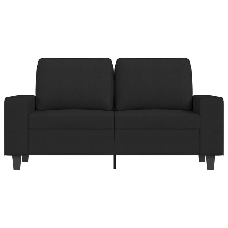 Tweezitsbank Stof 120 cm Zwart