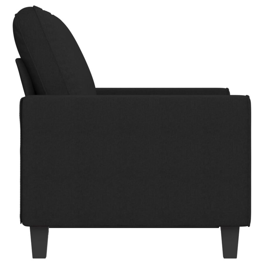 Tweezitsbank Stof 120 cm Zwart