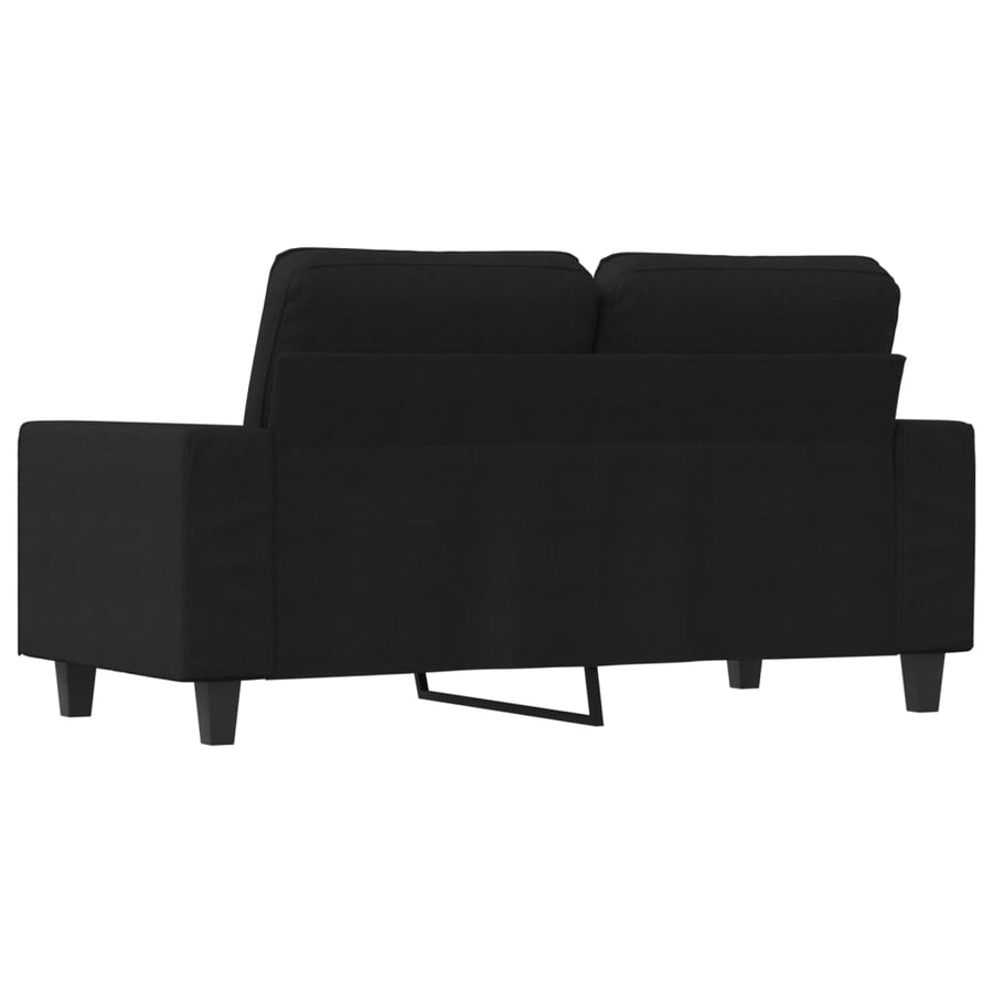 Tweezitsbank Stof 120 cm Zwart