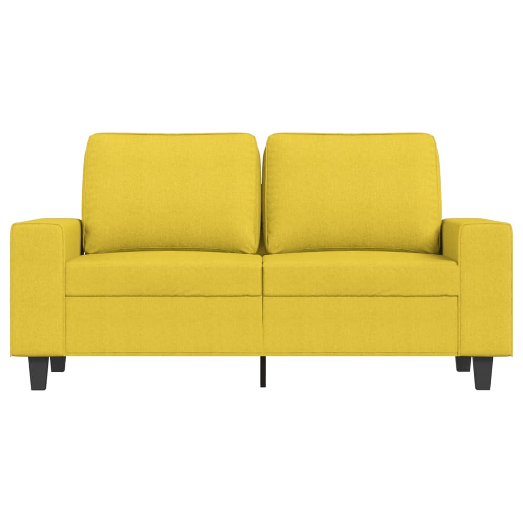 Tweezitsbank Stof 120 cm Lichtgeel