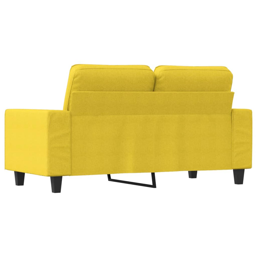 Tweezitsbank Stof 120 cm Lichtgeel
