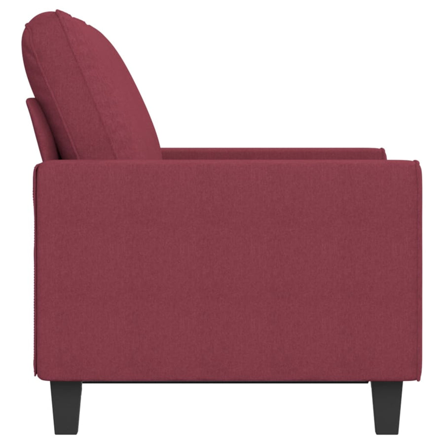 Tweezitsbank Stof 120 cm Wijnrood