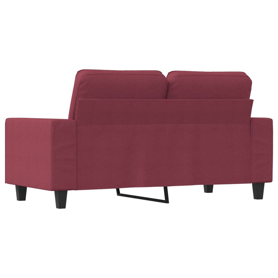 Tweezitsbank Stof 120 cm Wijnrood