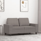 Two-seater sofa 120 cm fabric taupe