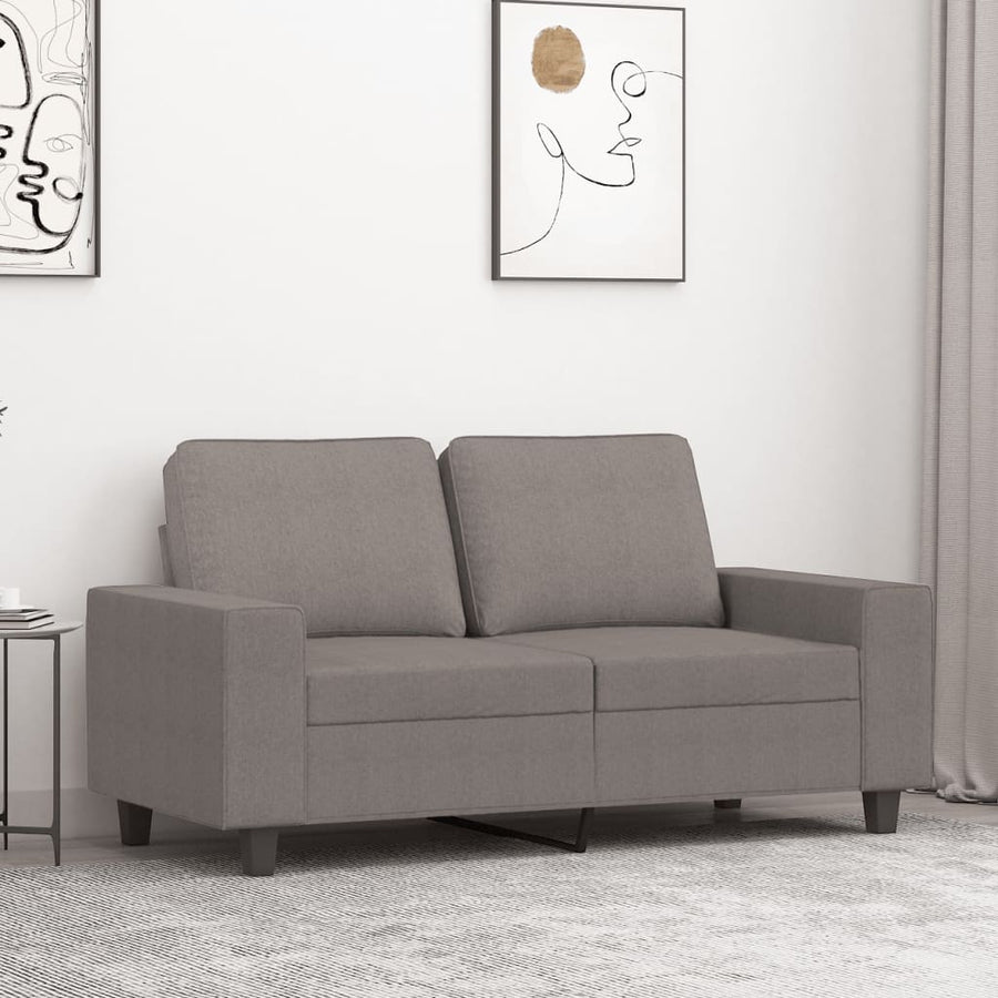 Tweezitsbank Stof 120 cm Taupe