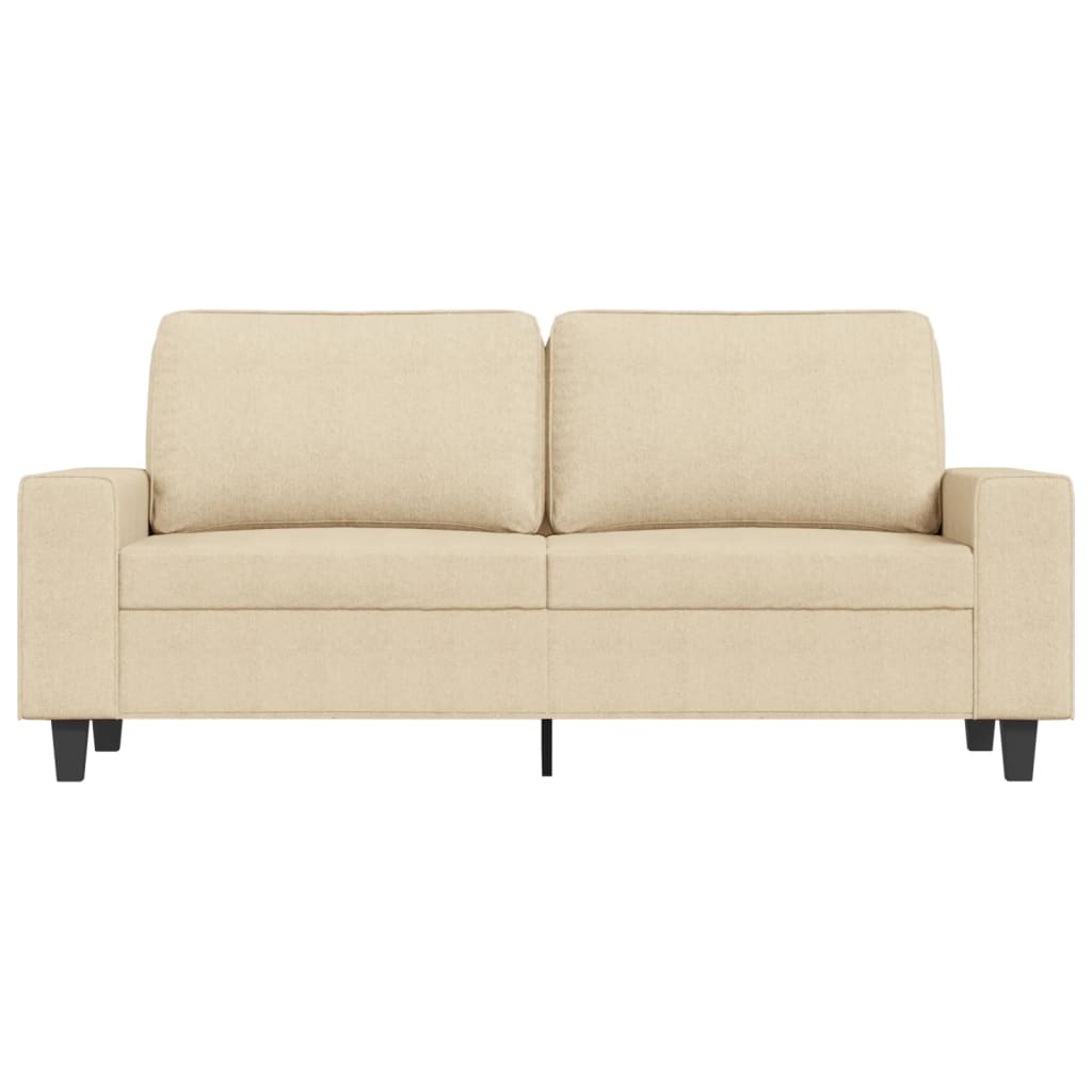 Tweezitsbank Stof Kleurig 140 cm Crème