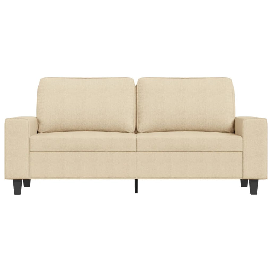 Tweezitsbank Stof Kleurig 140 cm Crème