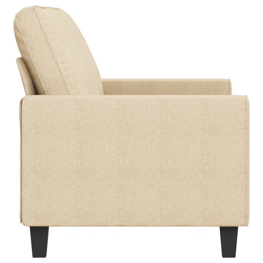 Tweezitsbank Stof Kleurig 140 cm Crème