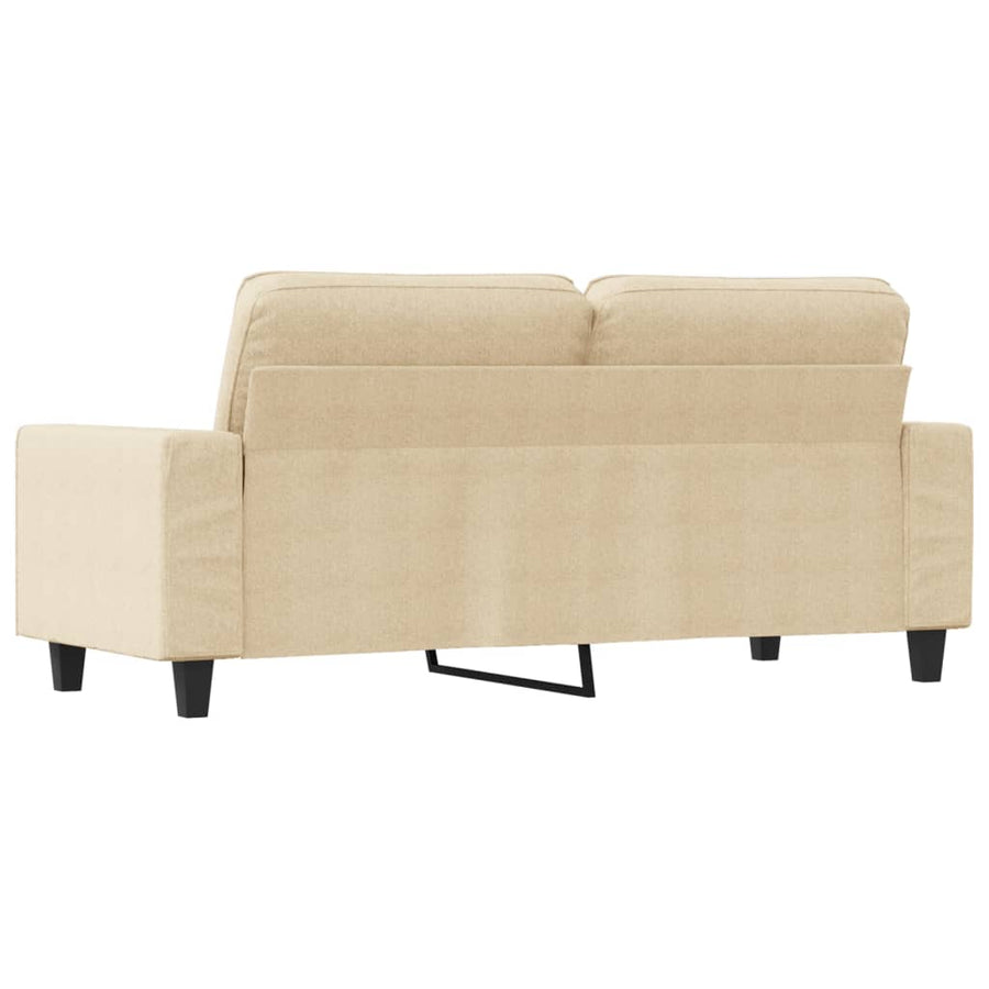 Tweezitsbank Stof Kleurig 140 cm Crème