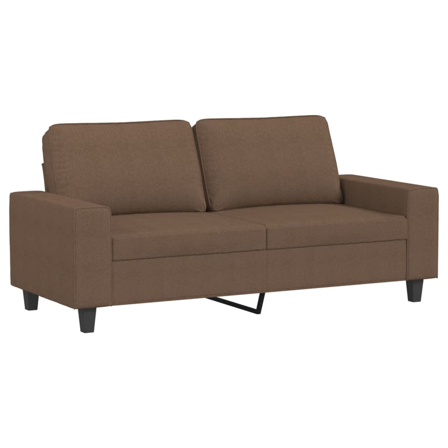 Tweezitsbank Stof 140 cm Bruin