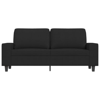 Tweezitsbank Stof 140 cm Zwart