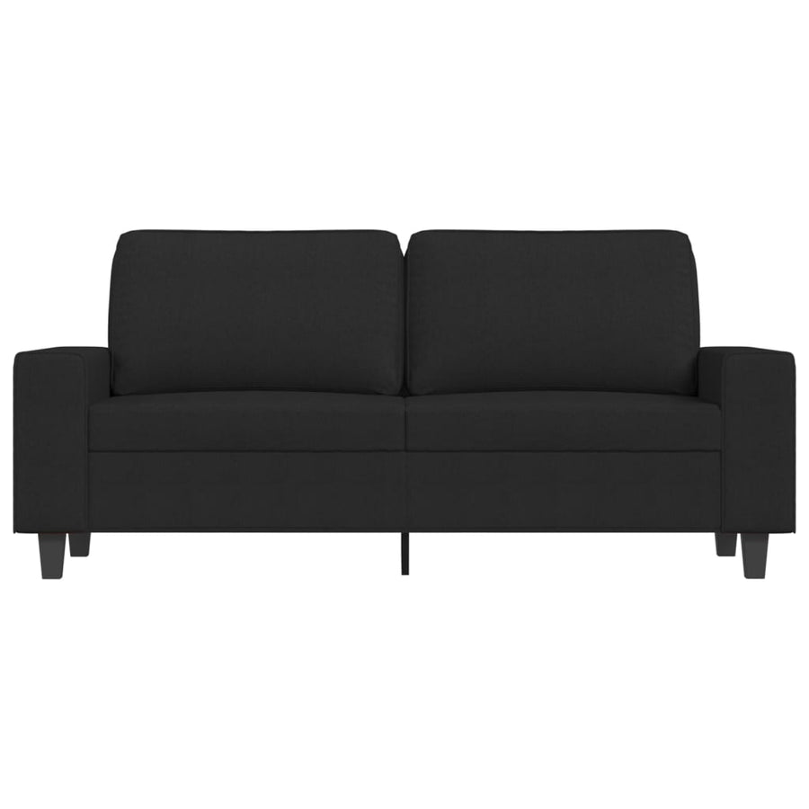 Tweezitsbank Stof 140 cm Zwart