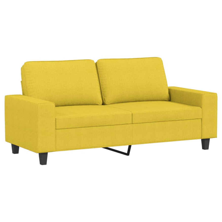 Tweezitsbank Stof 140 cm Lichtgeel