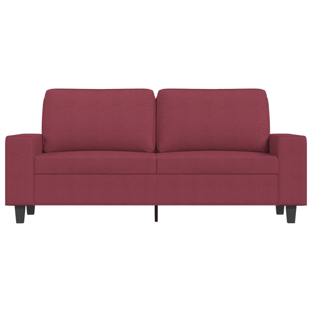 Tweezitsbank Stof 140 cm Wijnrood